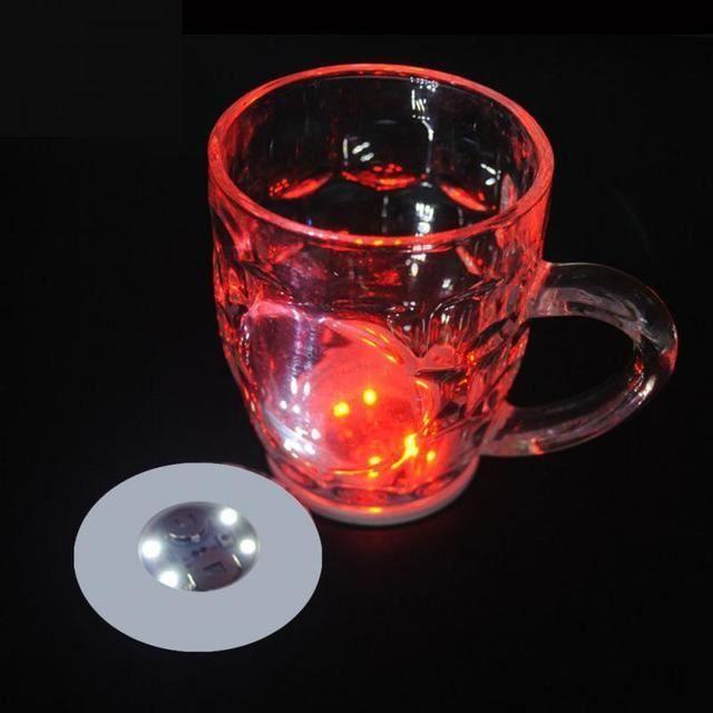 Coaster - YWEI - Mini LED Light-up - Bottle Stickers - Christmas Decoration - Bar