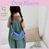 Cute Fashionable Children's Denim Shoulder Bag For Girls With Cartoon Patterns