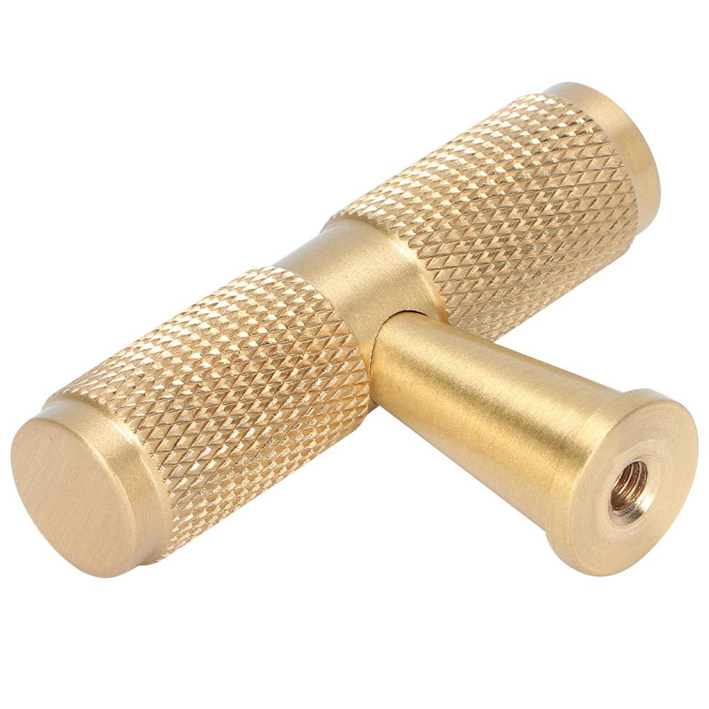 Furniture Handle Modern Simple Light Luxury Brass Single Hole Cabinet Pulls for Wardrobe Cupboard