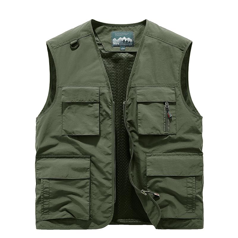 Multi-pocket Work Vest Outdoor Loose Quick-drying Vest Casual All-match Jacket