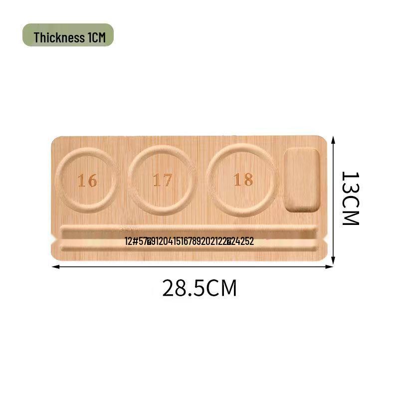 Multi-grid Wooden Beading Design Board for DIY Bracelets and Jewelry Crafting