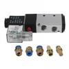 Connector Diameter 1/4 Inch DC 12V Valve Pneumatic Valve Solenoid Valve