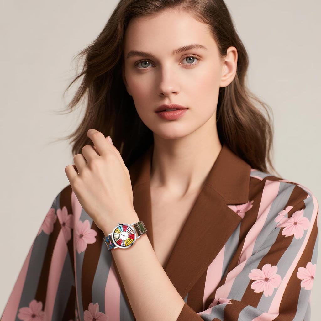 Bohemian Wristwatch with Braided Adjustable Genuine Quartz Analog Large Easy To Stylish Cute and Casual Day Gift for Her Women's Strap Length,