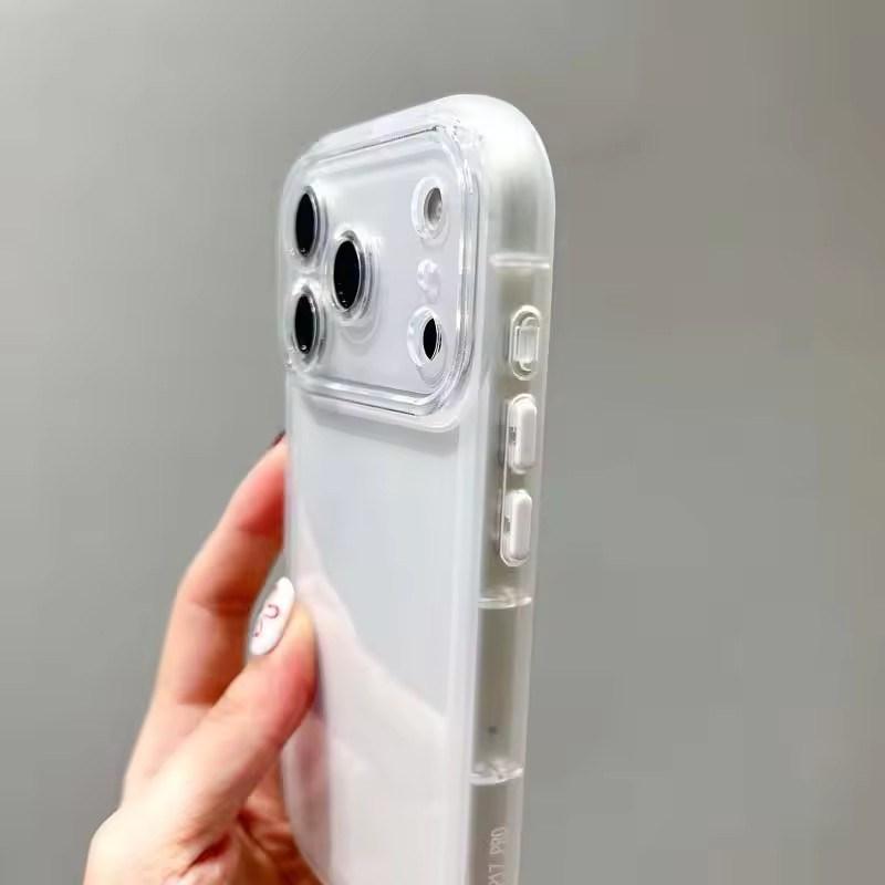 Transparent Silicone TPU Phone Case for IPhone 17 Air 16 15 14 13 12 Pro Max Soft Airbag Shock Bumper