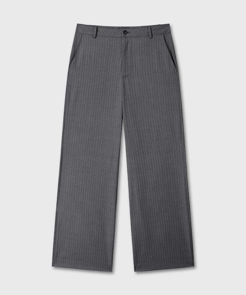 Beleun Wool Silk Trousers (Gray)