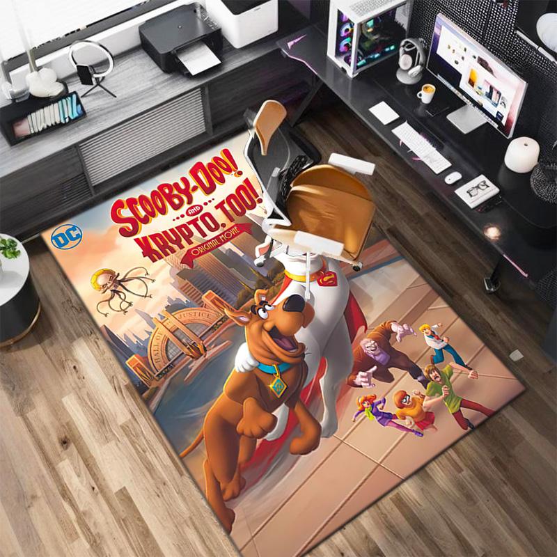 Halloween Cartoon Comedy Adventure Movie Scooby-Doo Carpet Is Suitable for Living Room and Bedroom Doormats Office Balcony Decorative Carpet V8