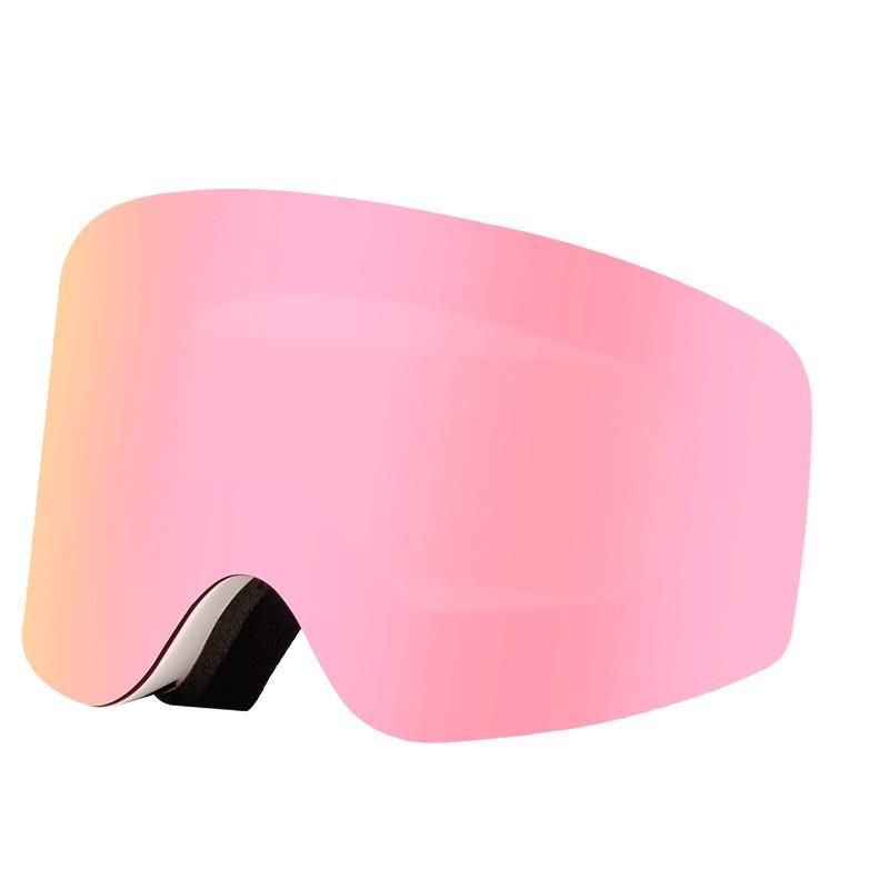 Cylindrical Magnetic Ski Goggles, Double-Layer Anti-Fog, Wide-View Snow Outdoor Protective Goggles with Dual Lenses