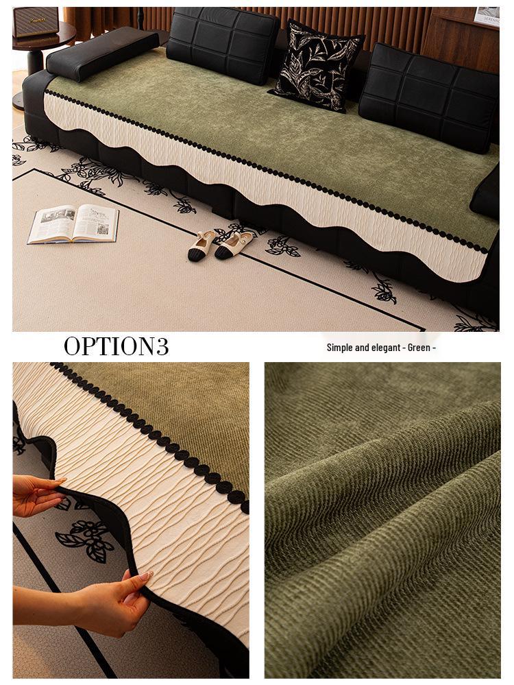 All-Season Non-Slip Leather Sofa Cushion Set