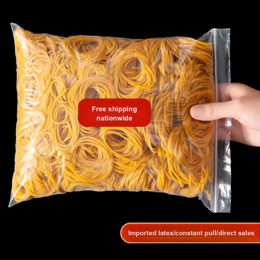 750 יחידות גומיות עמידות בעלות גמישות גבוהה, גומיות עור צהובות לקשירת כסף, טבעות גומי עמידות בחום, גומיות תעשייתיות