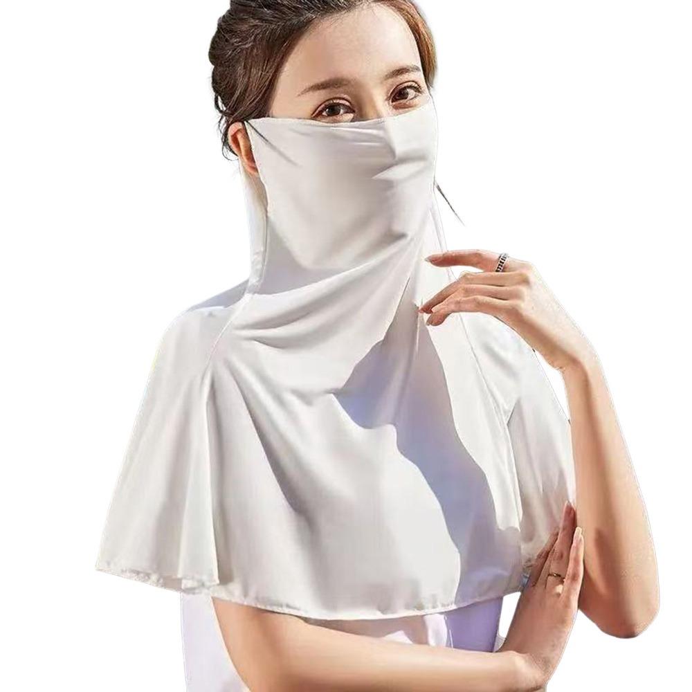 Quick Drying Ice Silk Sun Hat Anti-UV Sunscreen Hat Fashion Sunscreen Face Cover  Face Coverage