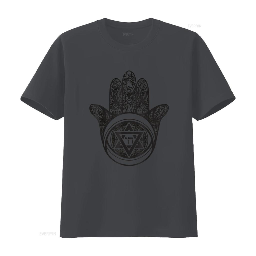 Womens Hamsa Defense against the evil eye T Shirt White 2X Large vintage Washed Soft homme Slightly Casual Breathable Stretched