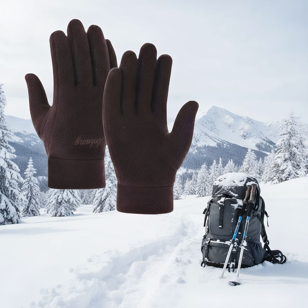 

New Outdoor Riding Gloves Windproof Full Finger Sports Gloves One Size