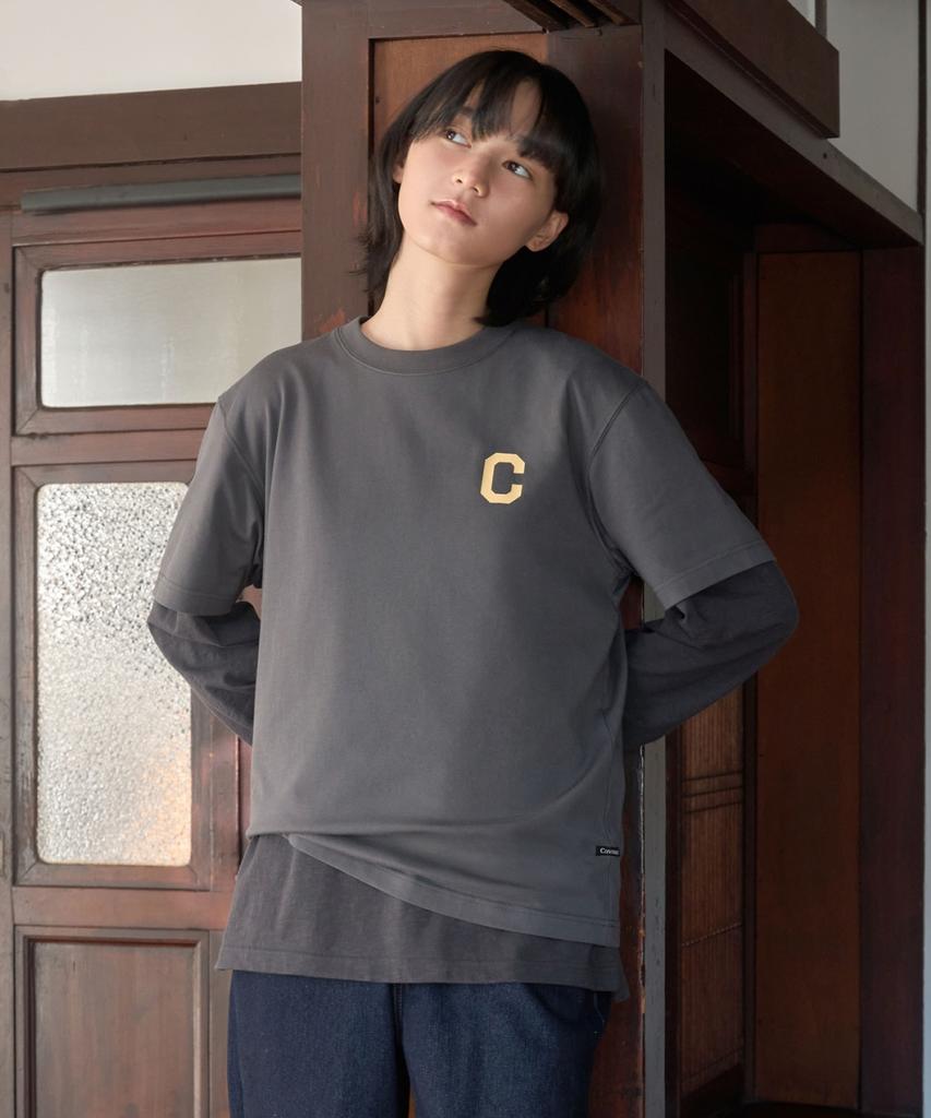 COVERNAT Cool Cotton C Logo T-Shirt Charcoal
