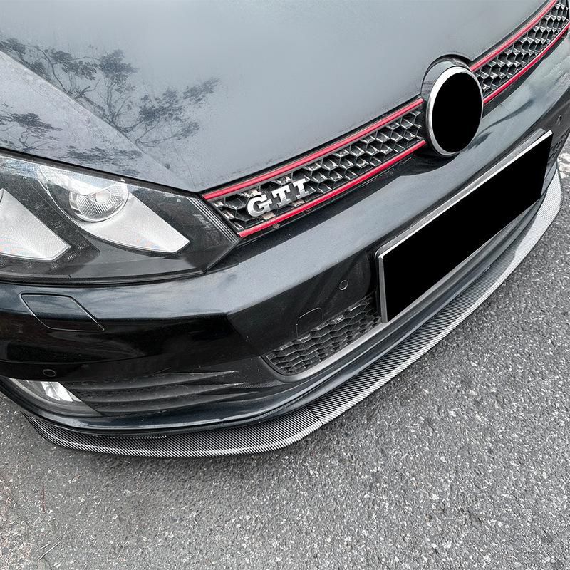 Car Front Bumper Lower Spoiler Lip Splitter For VW Golf 6 MK6 GTI 2008-2012 Front Bumper Spoiler Guard Protector