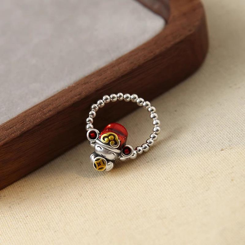 

Медное регулируемое модное кольцо на палец для женщин с изысканным геометрическим дизайном и эстетичным шиком