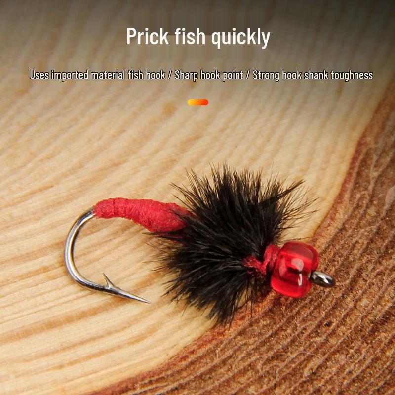 Sunflower Seed Lure Set: Non-toxic Fly Hook Line for Mosquitoes and Small Fish
