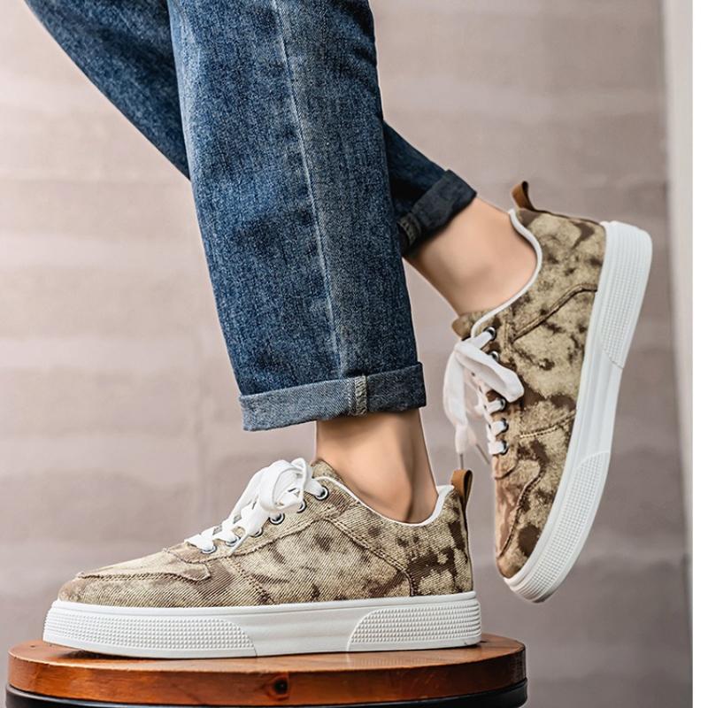 New Men's  Breathable Fabric Casual Shoes Fashion Trend Versatile Comfortable Non slip Lightweight chunky sneakers