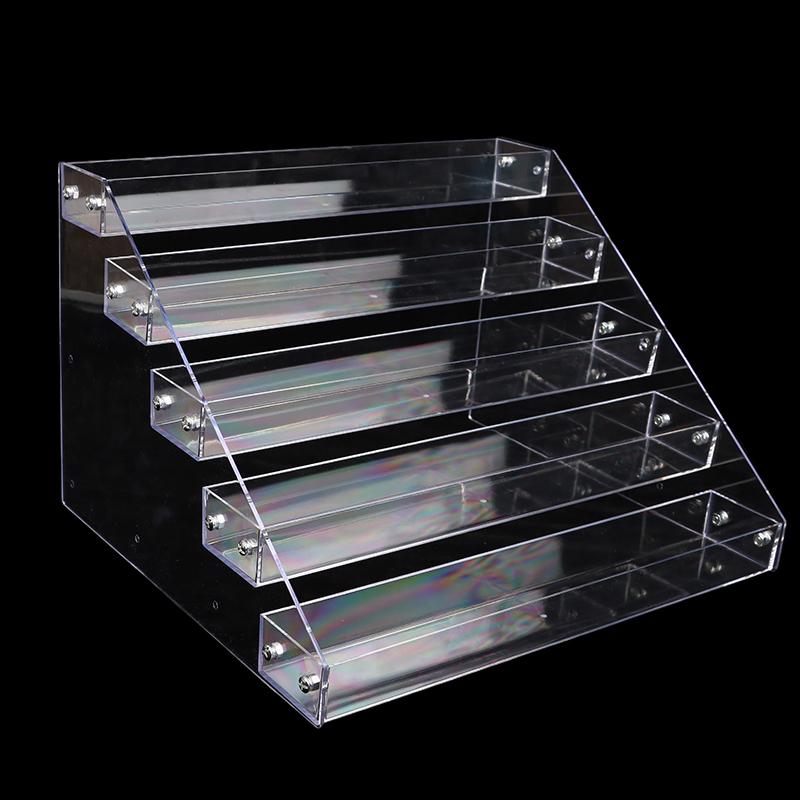 2/3/4/5/6/7 Layers Nail Polish Display Stand Clear Cosmetic Display Rack Holder Essential Oil Bottle Organizer Storage