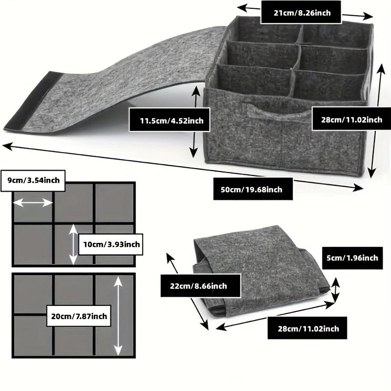 Foldable Felt Organizer for Plates, Cups & Cutlery with Tension Stand. Lightweight Fabric Storage Bag, Ideal for Camping, RV & H