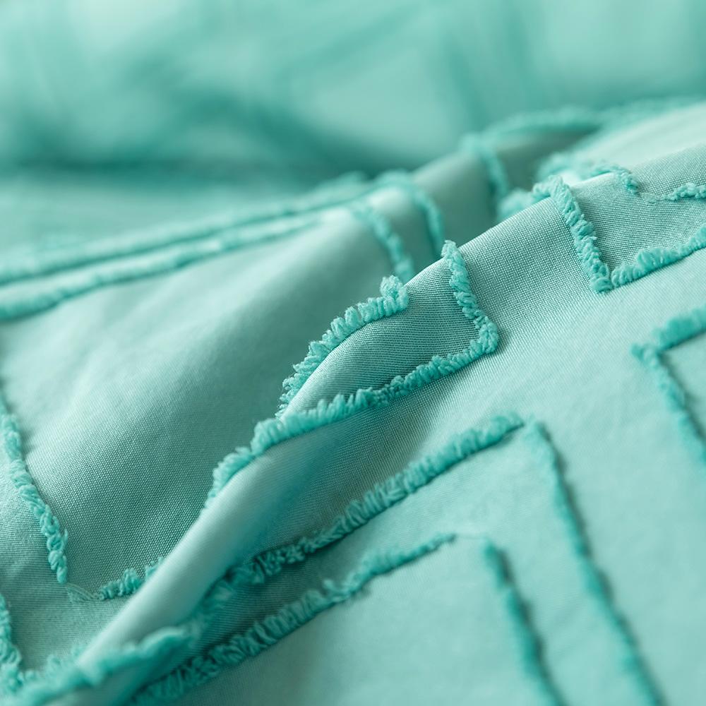 Duvet Cover Set Fashionable Pleated Bedding Set Brushed Microfiber Fabric Duvet Cover And Sham Set