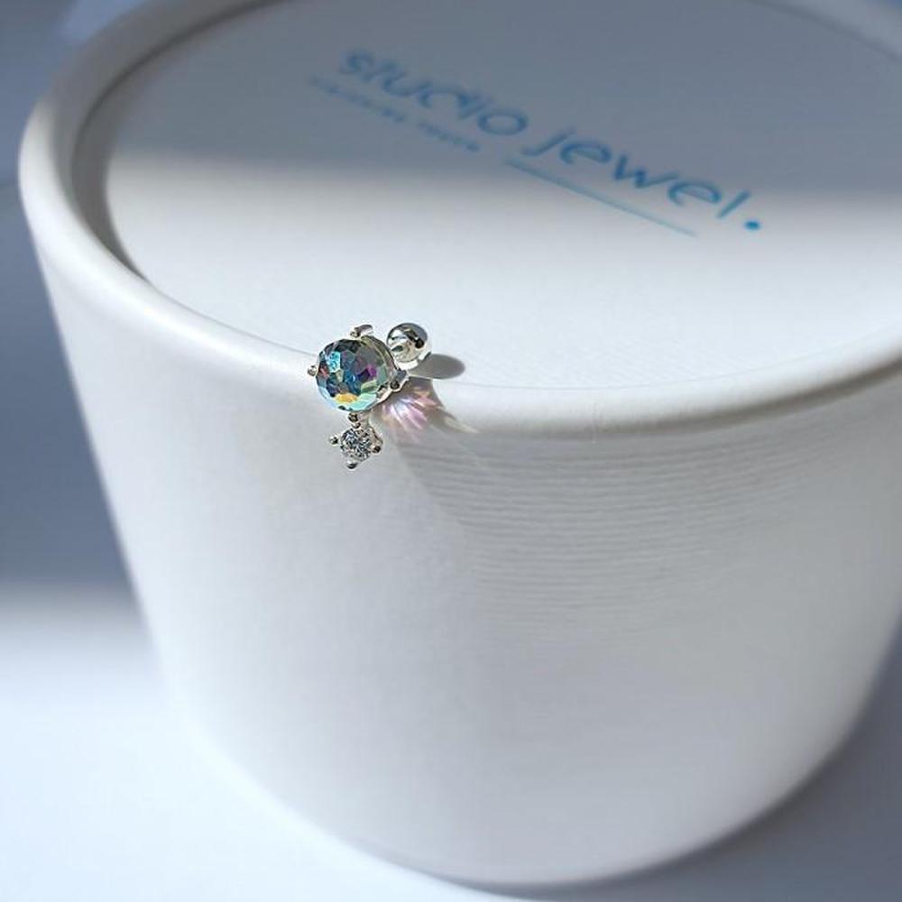 Silver 925 Aurora Cubic Piercing (S6826503)