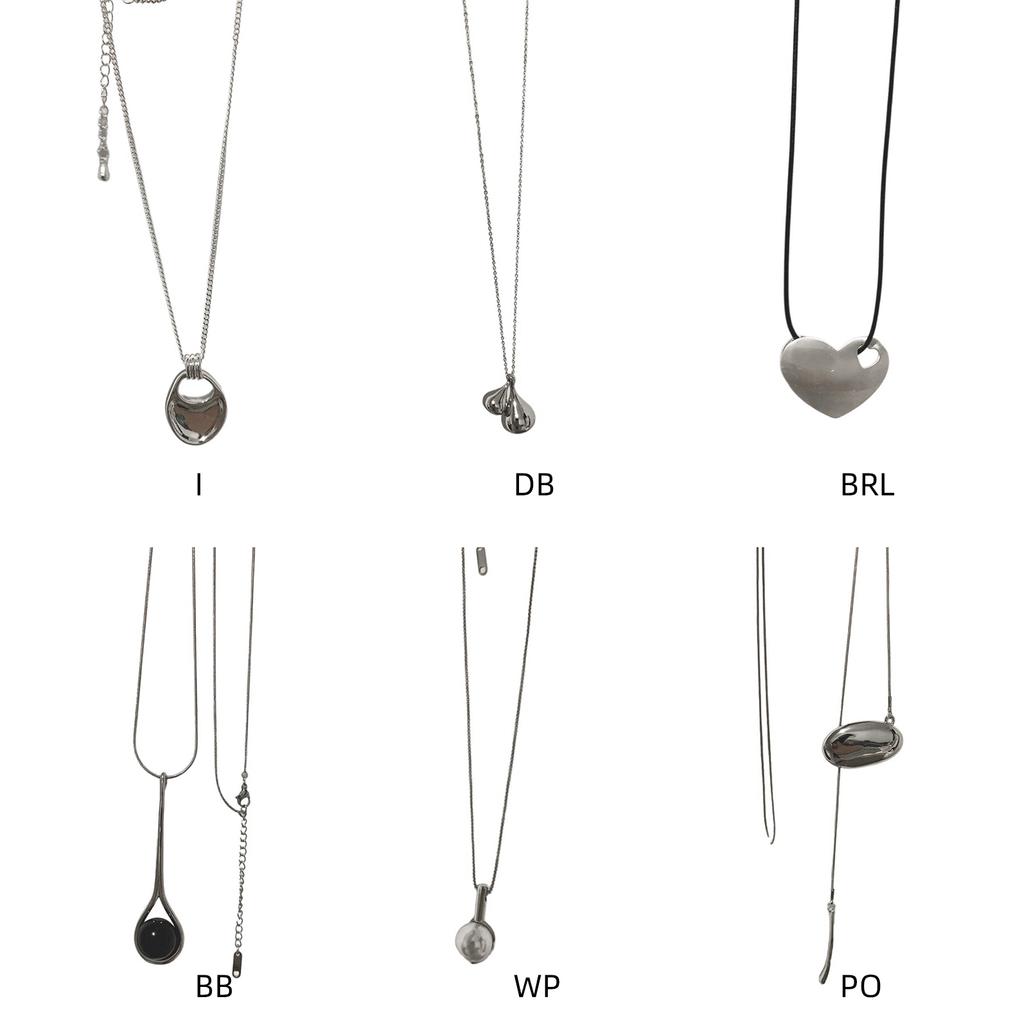 Black Rope Necklace Stylish Women Necklace Casual to Formal Necklace Alloy Jewelry Trendy Necklace Suitable for Girls