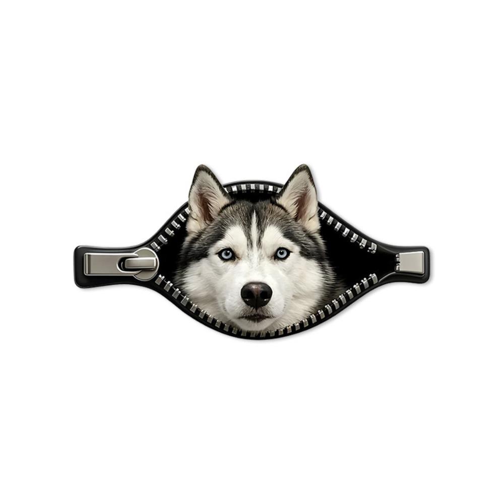 Adesivo Impermeabile per Auto da Cane Design Cerniera Decorazione Auto per Animali Adesivo per Auto da Cane Copri Graffi