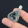 Pear Kambaba Jasper Stone Sterling Silver Birthday Daughter Boho Pendant Jewelry