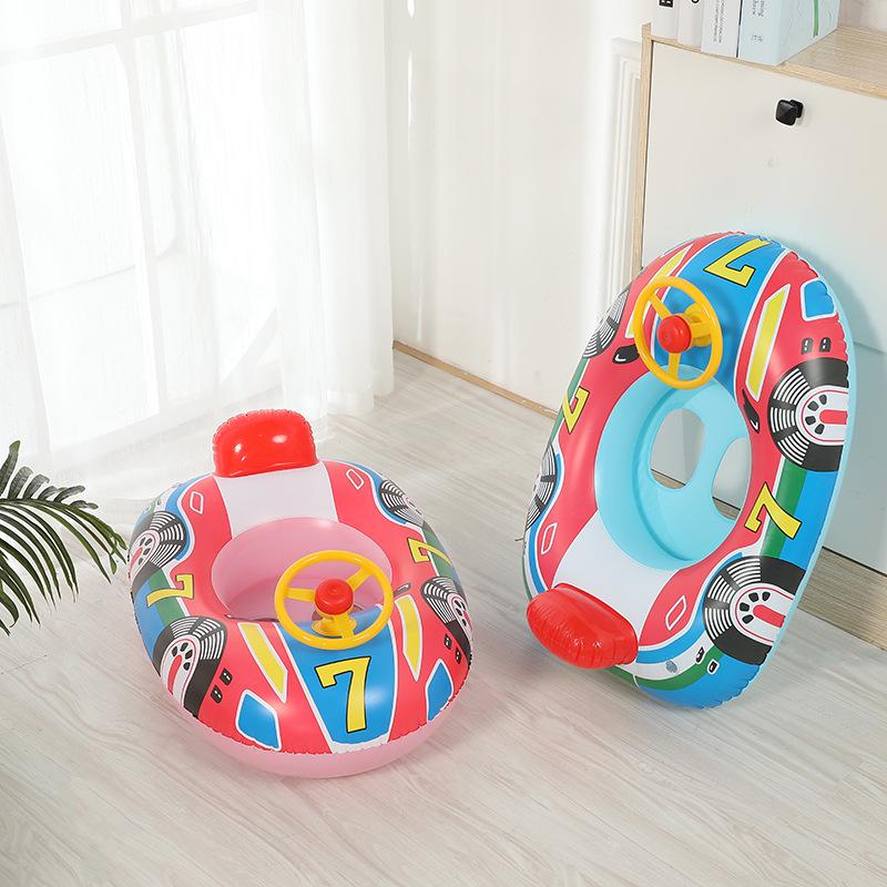 Thick Inflatable Baby Car Steering Wheel Swim Ring