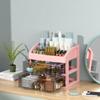 High-End Cosmetic Storage Box: Large-Capacity Organizer for Lipsticks, Eyebrow Pencils, and Skincare Products. Perfect for Desktop Dressing Tables.
