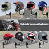180 Degree Rotation Metal Motorcycle Helmet Wall Mount Holder Display Rack for Bicycle Helmet Garage Storage