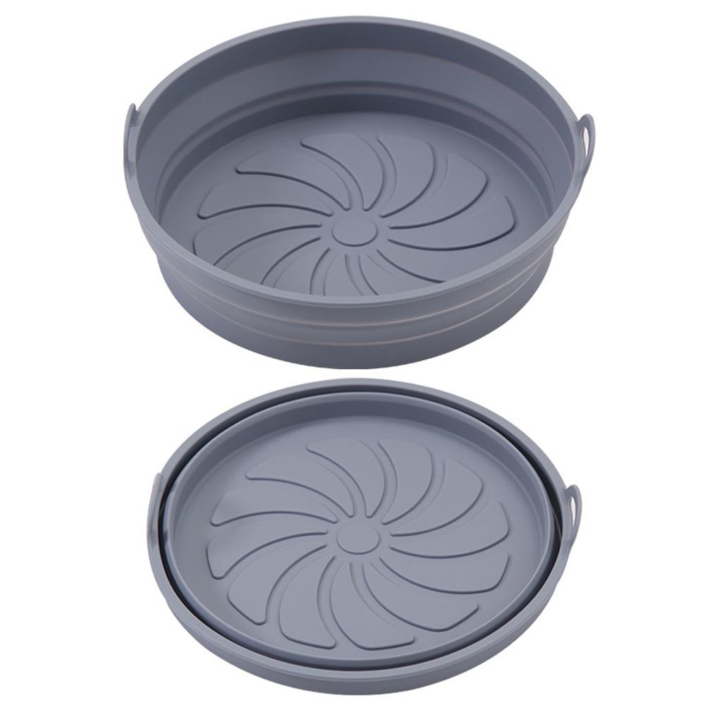 Square Round Air Fryer Silicone Liner Foldable Air Fryer Mat  Kitchen Accessories