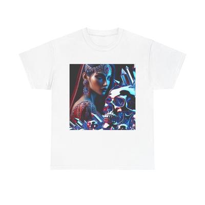 Unisex Adult T Shirt Sharp-Cut Ice Crystal Skulls Artwork