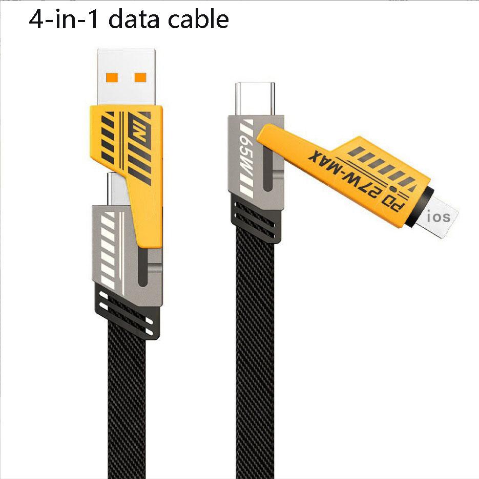 120w Dual Pd + Dual Usb Typ-C/A Handy Ladegerät Datenkabel Geeignet Für Apple samsung Handy Typ-C Lade Kopf