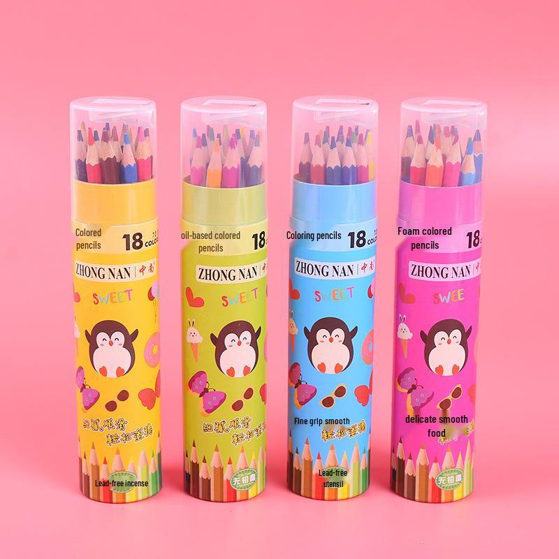 

48-цветные стираемые цветные карандаши на масляной основе для студентов и детей - Идеальны для рисования и ручной росписи