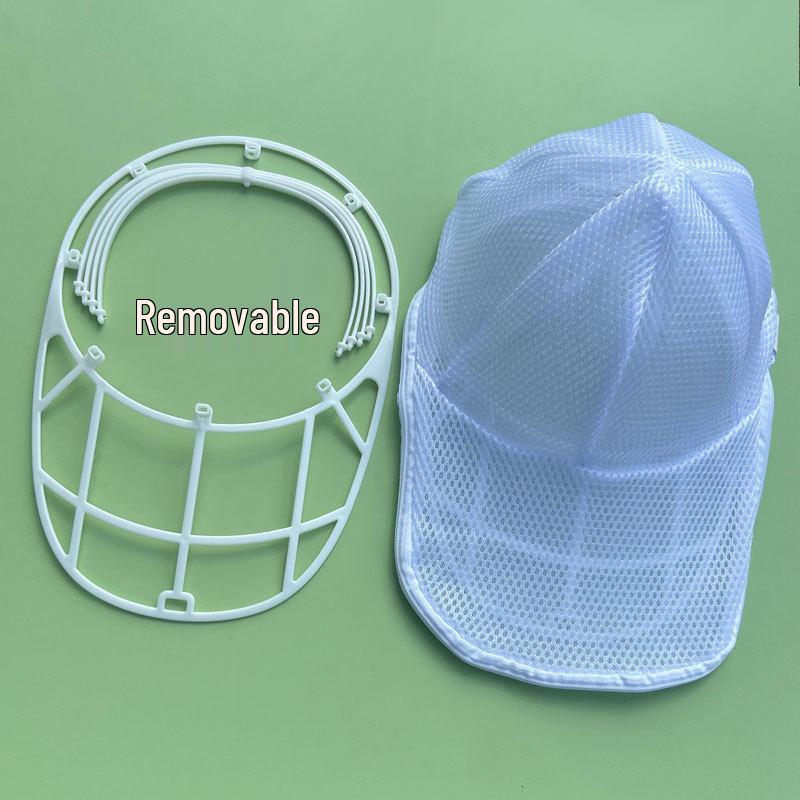Baseball Cap Care & Wash Bag with Anti-Deformation Rack for Laundry Machines