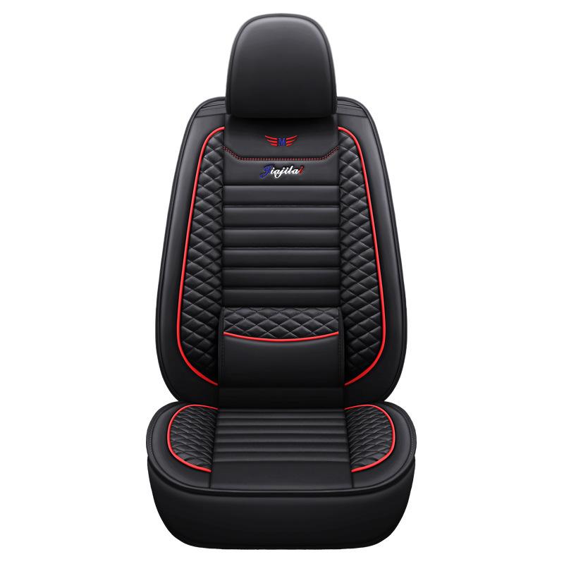 JJL Universal Full Wrap Car Seat Cushion - All Seasons, Solid Color, Sports Style