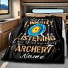 Archery Target With Arrows And Crossbows Rv Blanket Personalized Name Soft Comfortable Stylish Rv Blanket Car Blanket Perfect For Rv Travel Rv Camping