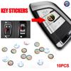 5/10Pcs Aluminium Metal Car Key Emblem Stickers For Alfa Romeo Giulietta GT 159 147 156 Mito Brera Giulia F1 Stelvio Volante