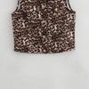 Spring 2025 Women's European & American Fashion Sleeveless Leopard Print Vest