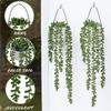 Rattan Bonsai Hanging Wall Plants False Potted Artificial Succulents Hanging Potted Ornaments