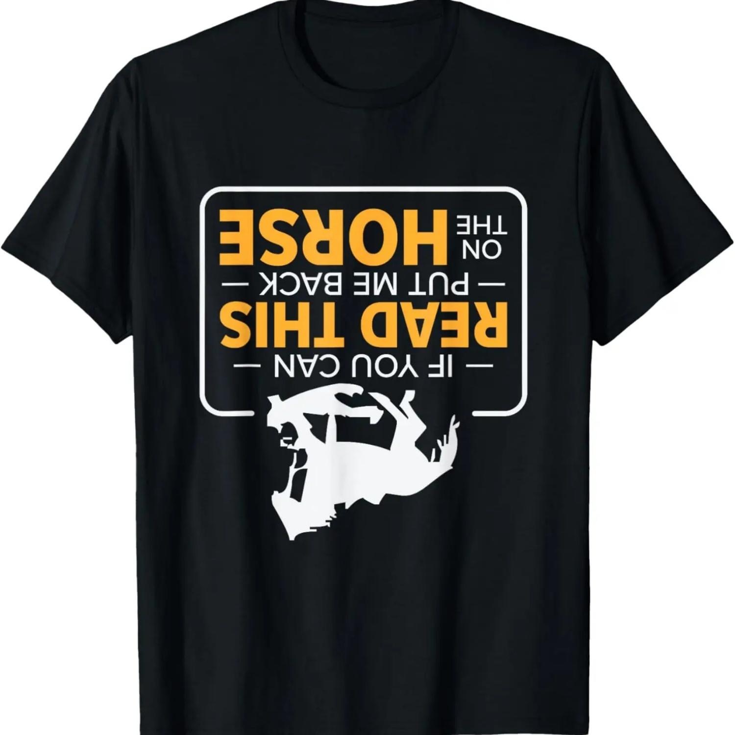 Retro World s Okayest Horse Rider Vintage Text T-Shirt S