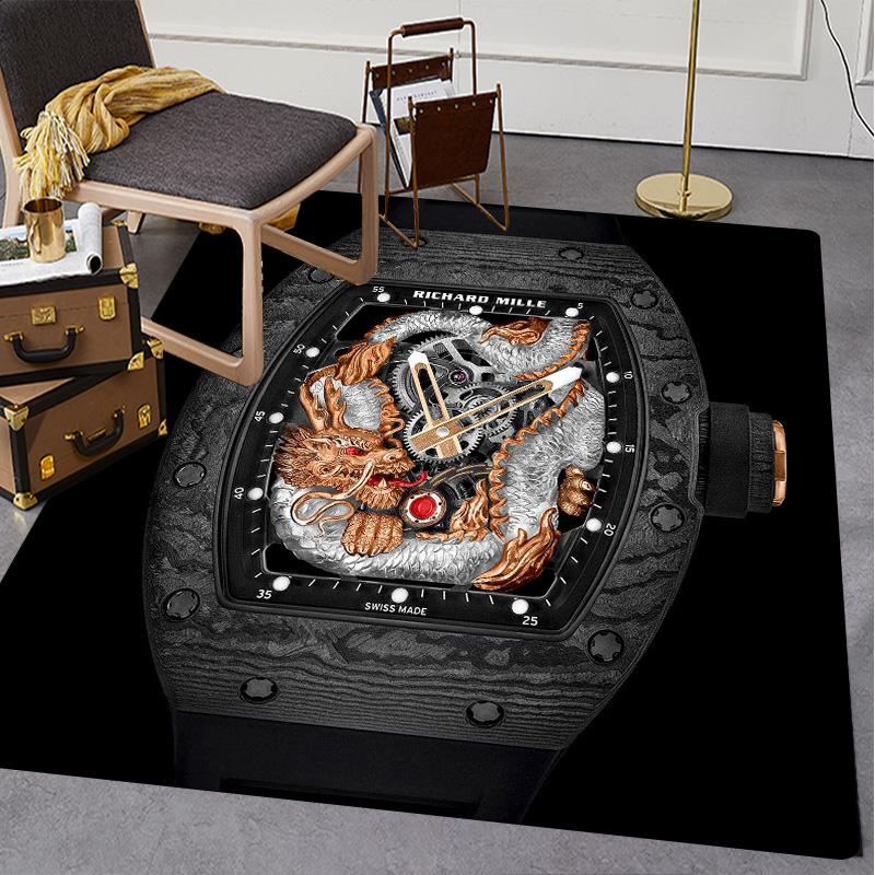 Swiss watch R-Richard Miller printed carpet high-end watch dial floor mat living room sofa room decorative art rugs