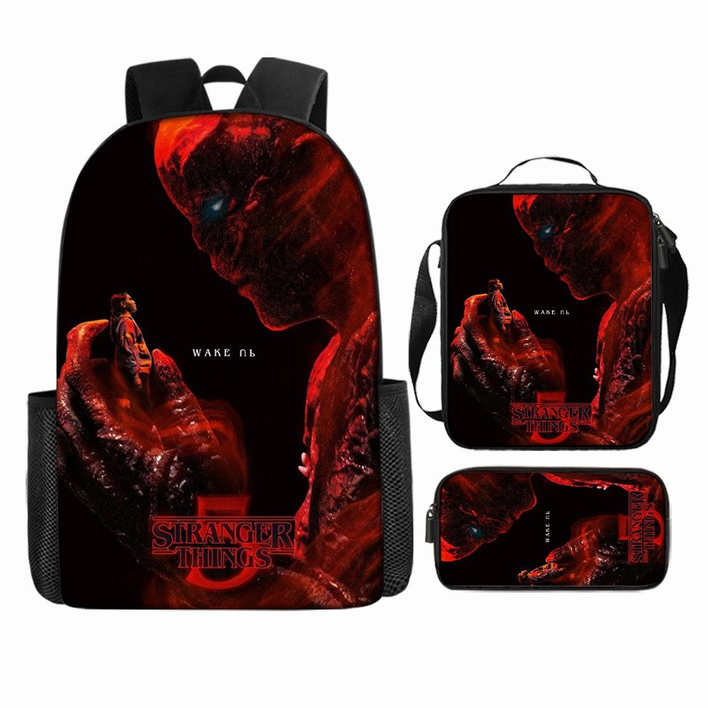 Stranger Things5 Rucsac pentru copii+geantă de umăr+etui pentru creioane KTB