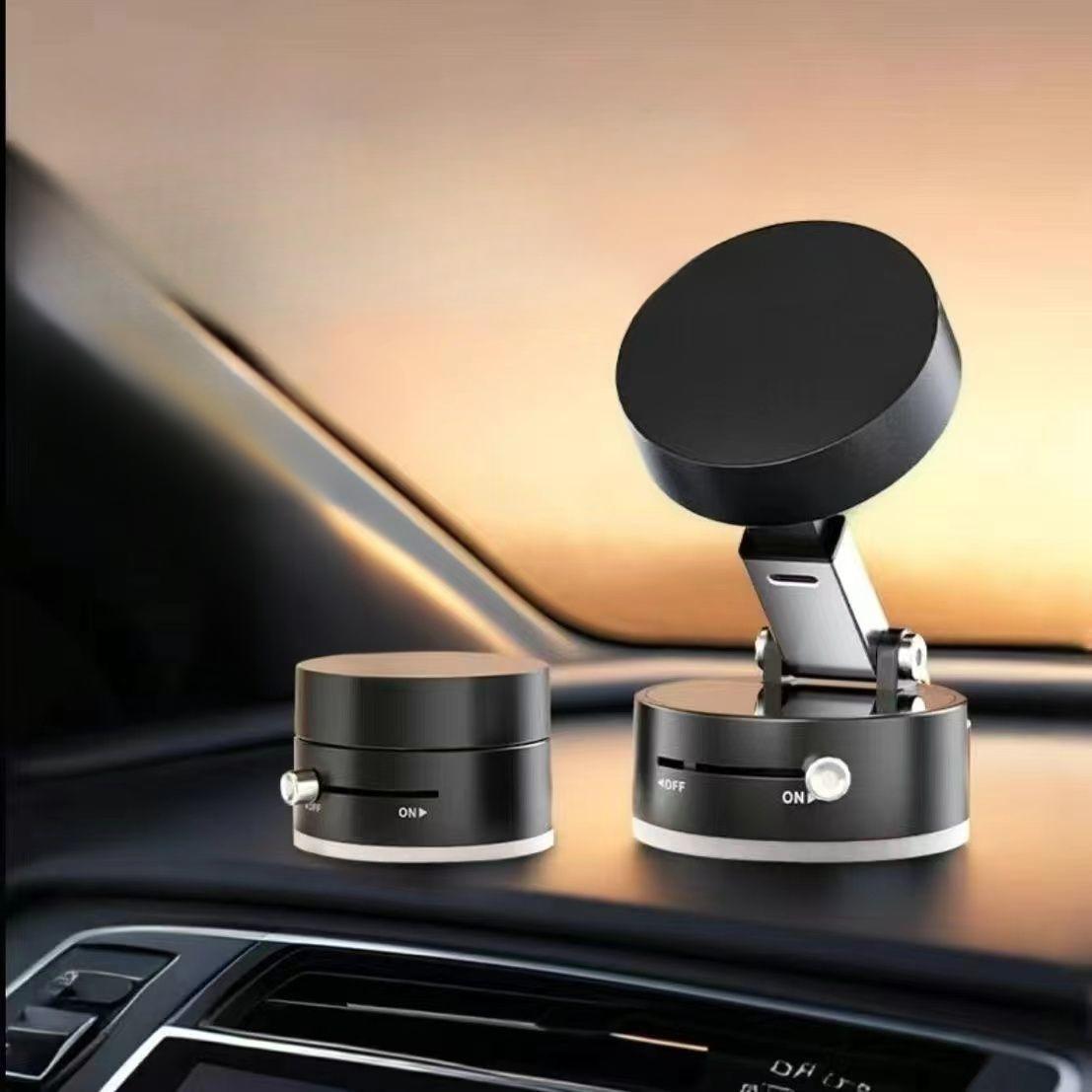 

Magnetic Car Navigation Phone Holder, Foldable Multifunctional, Universal Vacuum Suction Cup Phone Holder for Desk and Car чёрный