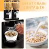 Dual Large Capacity Cereal Dispenser - Breakfast Cereal, Oatmeal, Snack, Rice, and Grain - Uncharged Cereal Machine