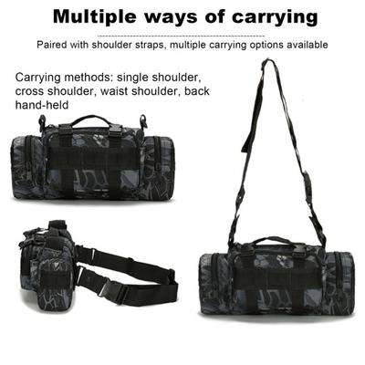 Camping Waist Bag with Adjustable Shoulder Strap Large Capacity Multiple Pockets Waterproof