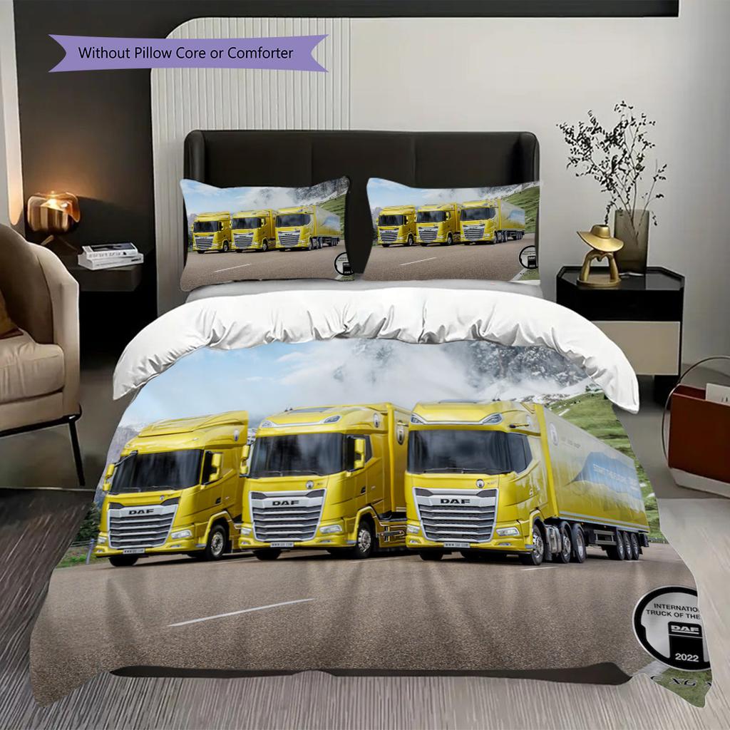 Future Blue Innovation Bedding (1 * duvet cover + 2 * pillowcase, without core) 2D Flat Duvet cover and pillowcase Bedding set Christmas birthday gift