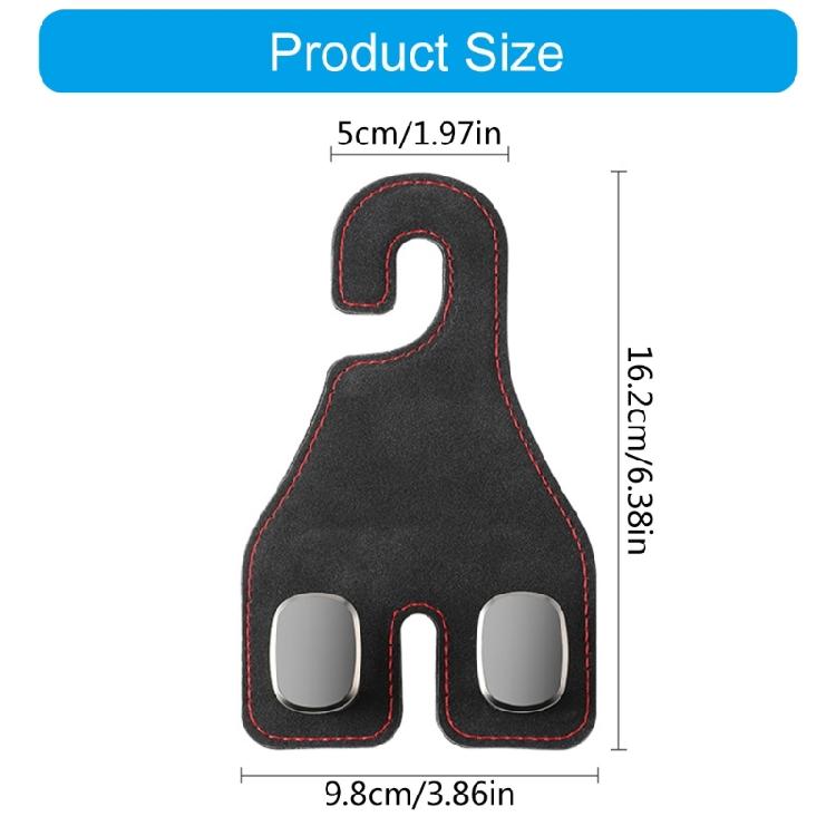 Car Back Seats Hook Rear Seats Hook Automotive Headrest Hooks Heavy Duty Double Hook Car Interior Organizer Accessories