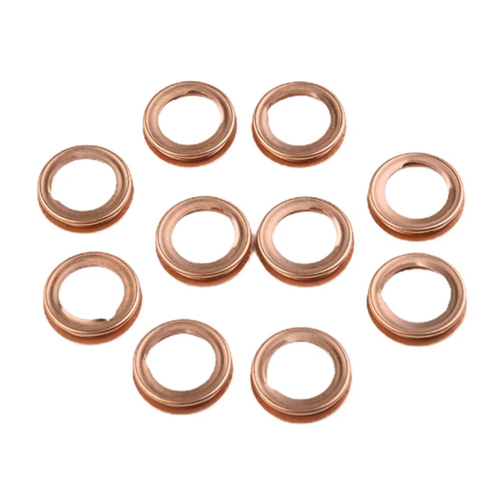 10Pcs Oil Drain Plug Crush Washer Gasket Set For Nissan 11026-01M02, 11026-JA00A
